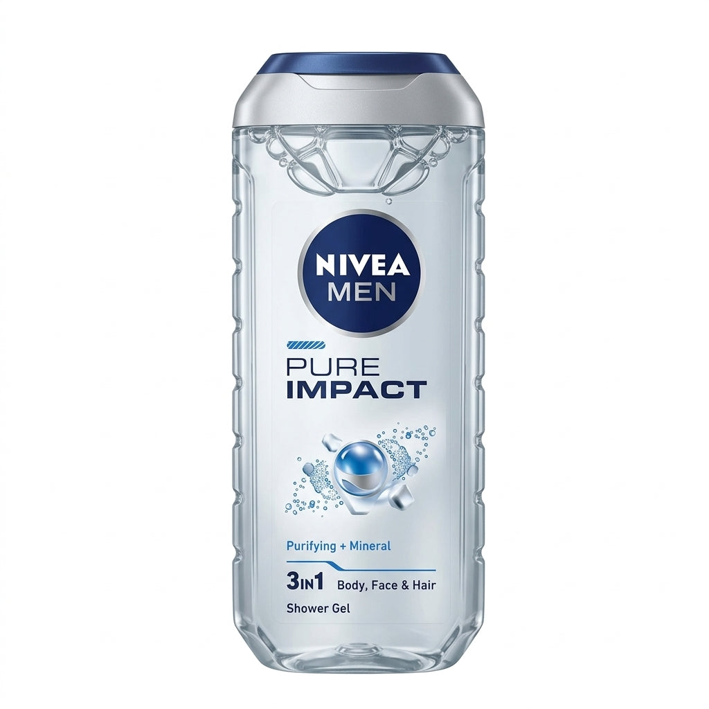 Nivea Men Pure Impact 3in1 Shower Gel - 250ml