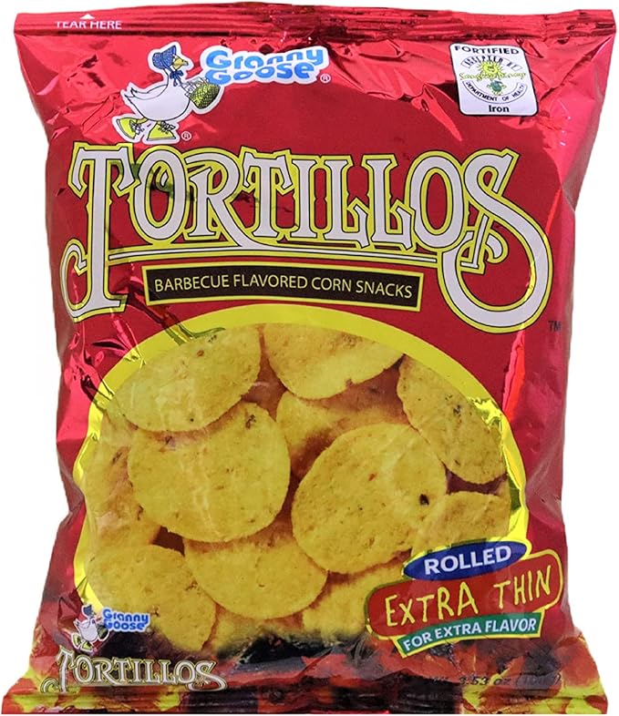Granny Goose Tortillos Corn Chips Bbq 100 Gm