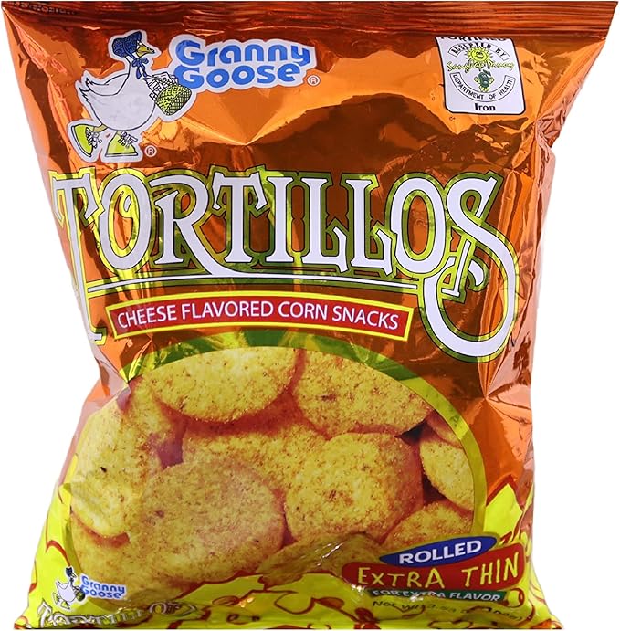 Granny Goose Tortillos Corn Chips Cheese100 Gm