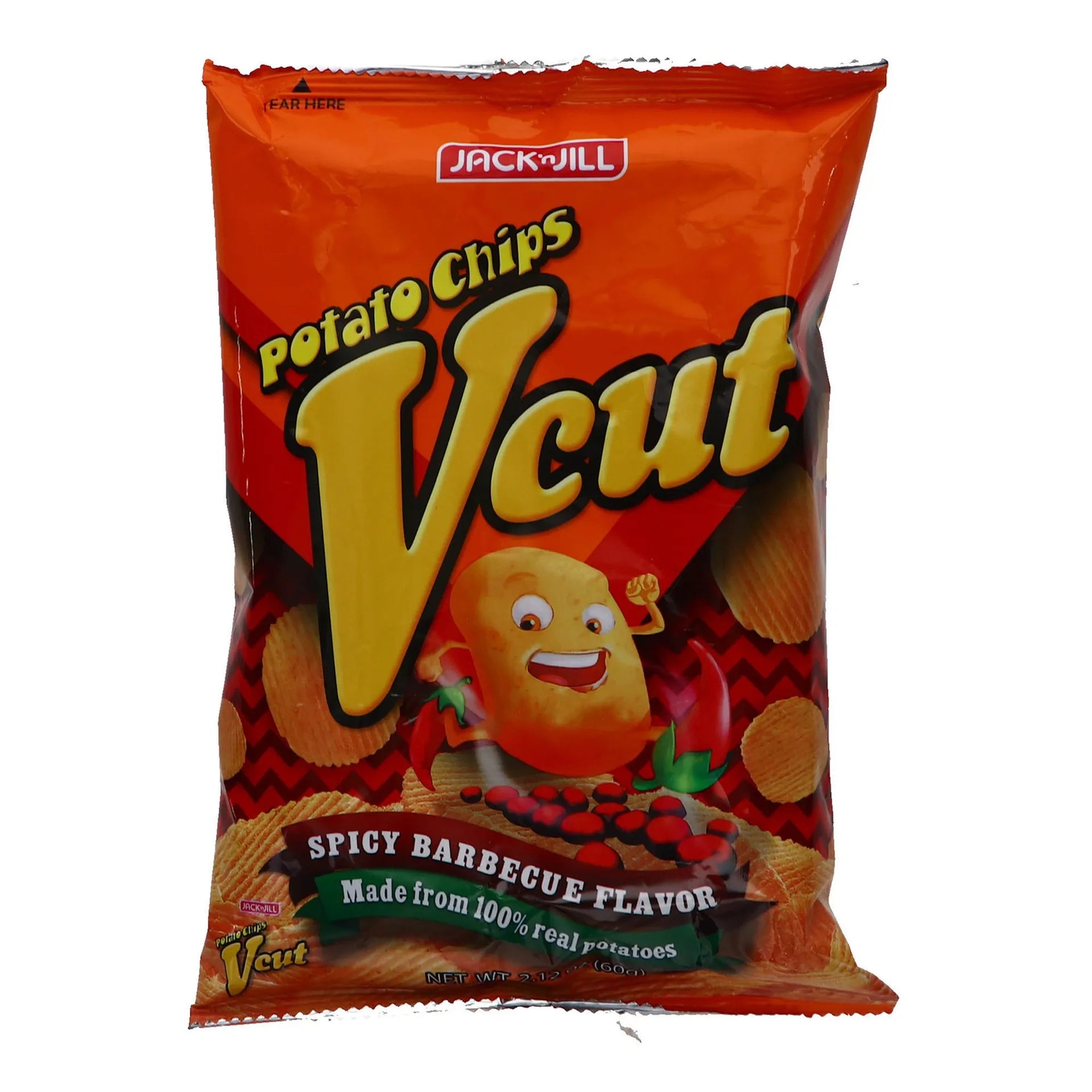 Jack N Jill V Cut Potato Chips Spicy Bbq 60 Gm