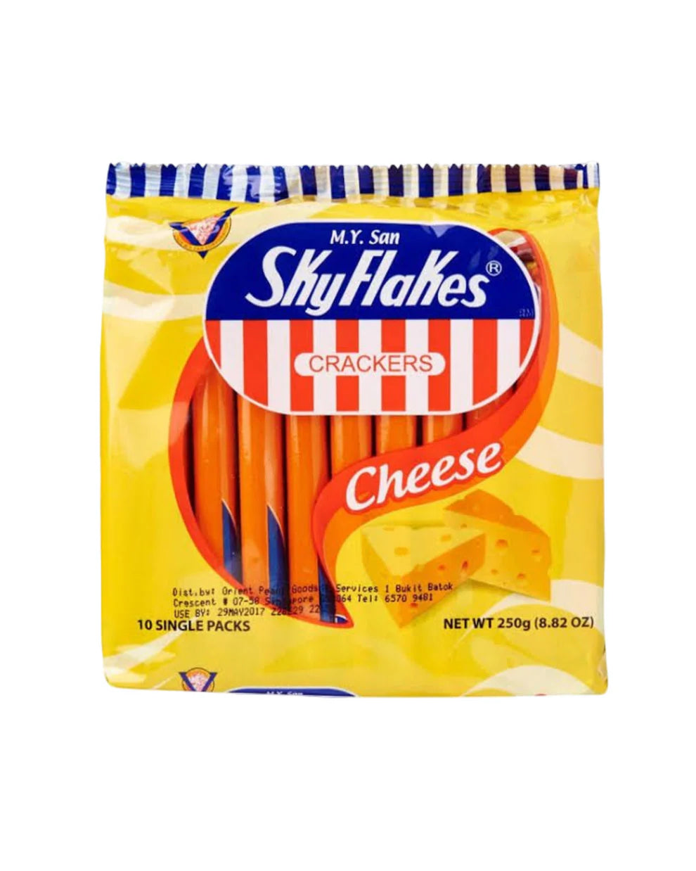 M.Y. San Sky Flakes Cheese Crackers 25 Gm 1x10
