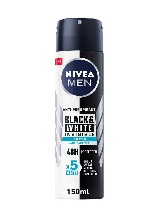 Nivea Deo Man Black & White Invisible Fresh 150 Ml