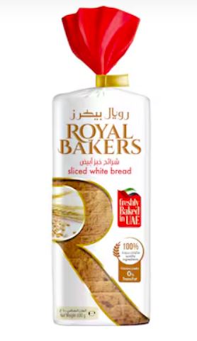Royal Bakers Sliecd Bread White 600 Gm