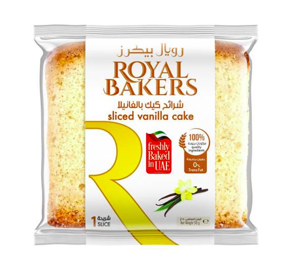Royal Bakers Sliced Vanilla Cake 50gm