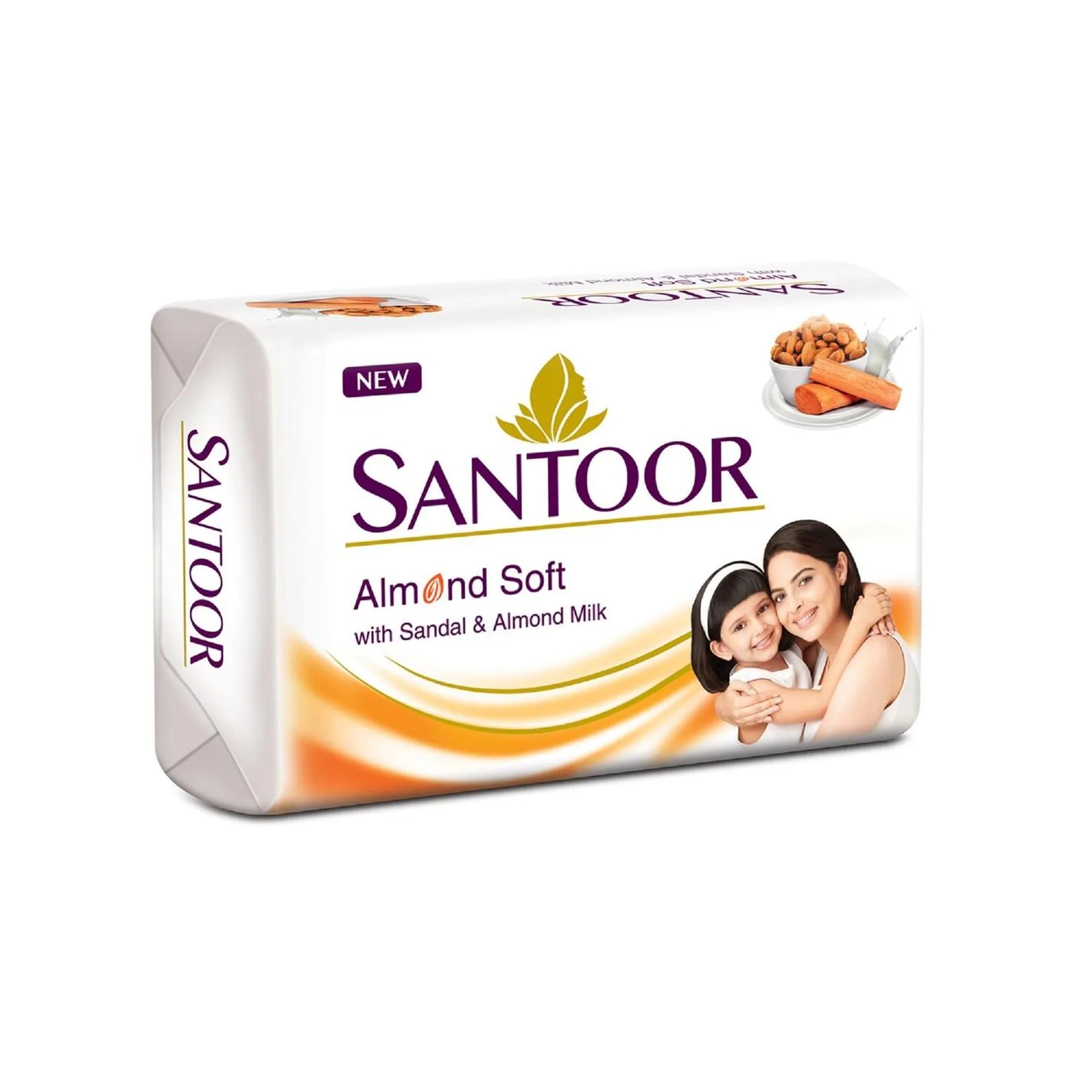 Santoor Sandal & Almond Milk 125 Gm