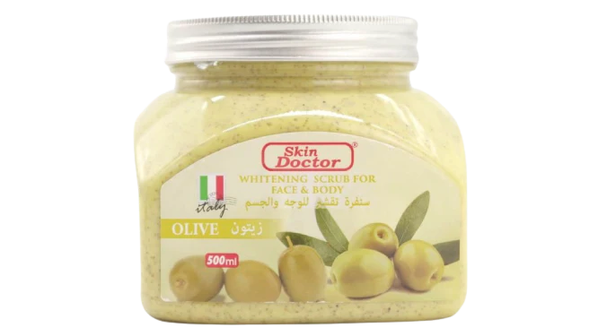 Skin Doctor Whitening Body & Face Scrub Olive 500ml