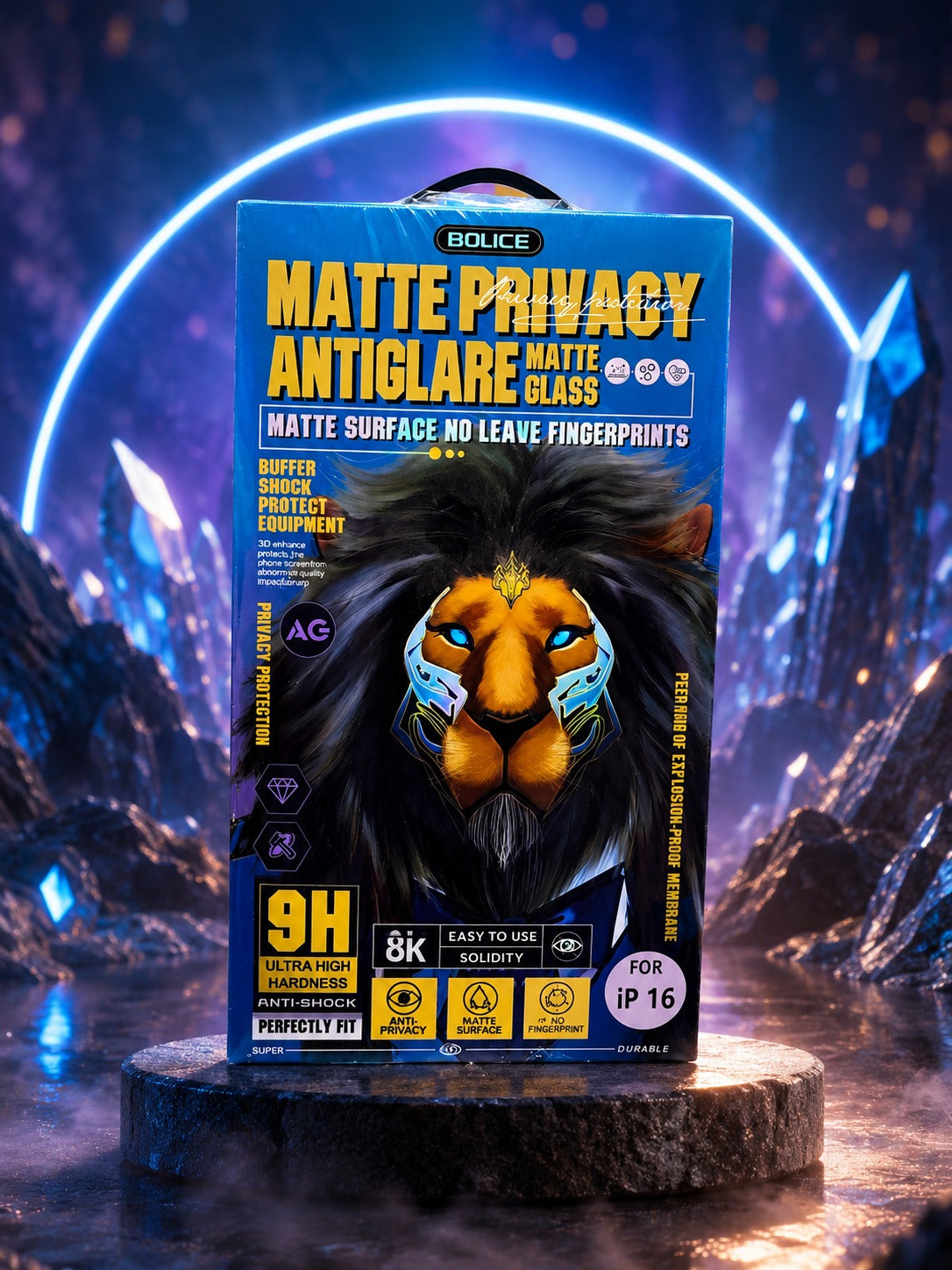 Anti Glare Mate Glass IP 16