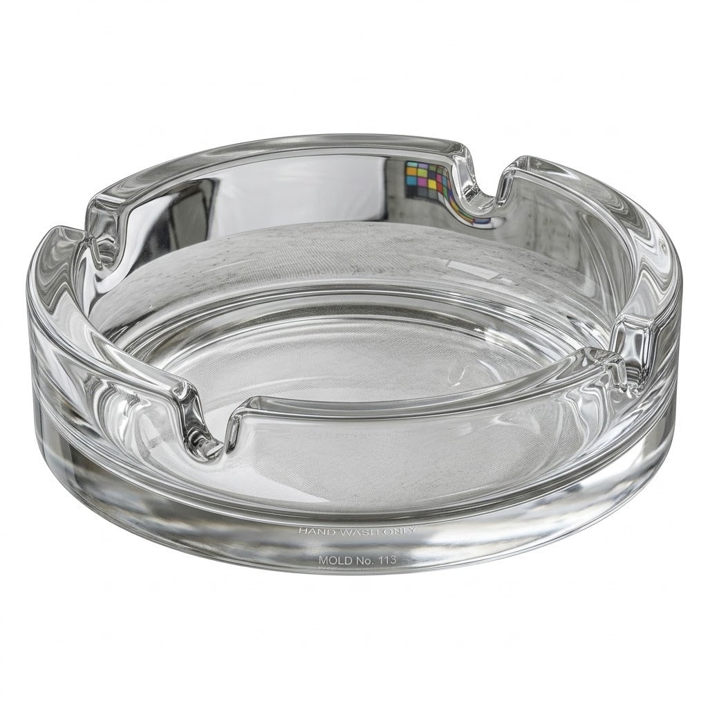 Red Cherry Glass Ashtray – 1 Piece